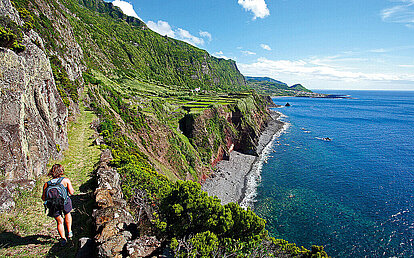 Faja Grande op São Jorge, Azoren, Portugal