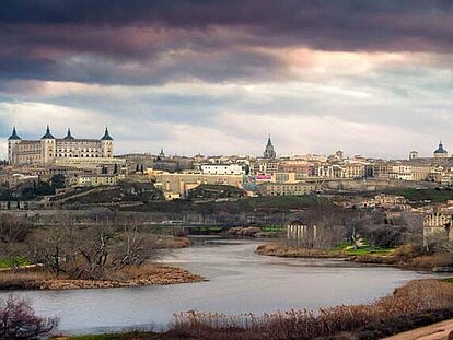 Gezicht op Toledo, Spanje 